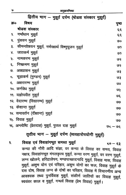 Panchang Parichay Evam Muhurta Darpanam